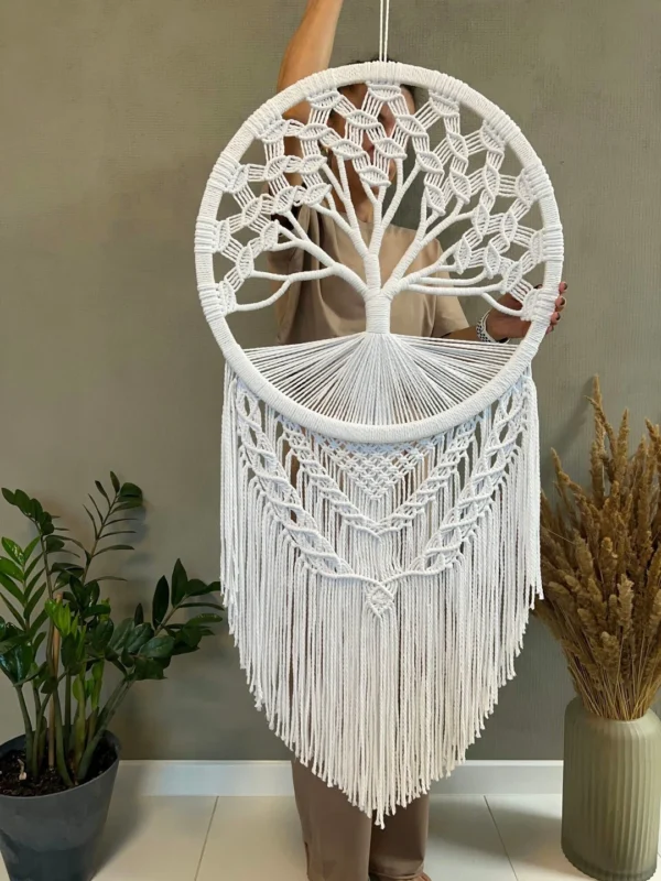 Macrame tree wall hanging
